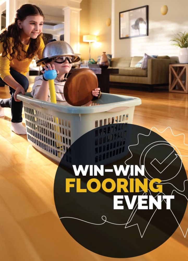 Kids Playing on Newly Installed Luxury Vinyl Flooring