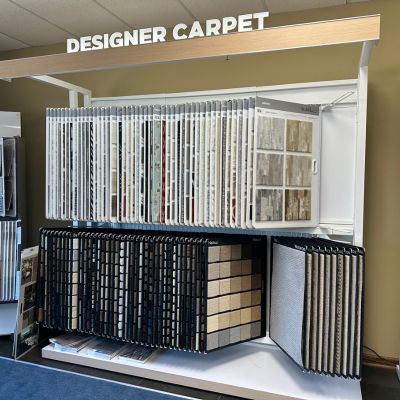 Weaver's Flooring America Waynesboro showroom carpet display
