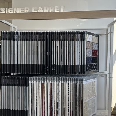 designer carpet display at Weaver's Flooring America in VA