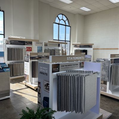 Weaver's Flooring America carpet showroom interior