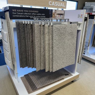casual carpet display neutral colors